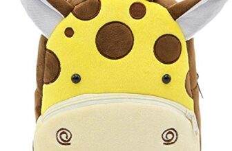 Dzert Giraffe Kids School Bag Soft Plush Mini Travel Backpacks Cartoon/Boy/Girl/Baby (2-5 Years)