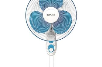 Bajaj Frore Neo 400 Mm Wall Mount Fan | Wall Fan For Kitchen & Home | Smooth Oscillation | 100% Copper Motor | High Air Delivery | 3-Speed Control | Rust Free | 2-Yrs Warranty 【Blue】