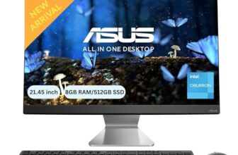 Asus Aio A3202,21.45″ Fhd,Intel Celeron 7305, All-In-One Pc (8Gb/512Gb/Windows 11/Ms Office 365 Basic (1Year)*/Office 2024/Black/4.84 Kg), With Wireless Keyboard & Wireless Mouse, A3202Wba-Bpb006Ws