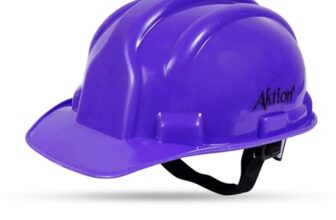 Aktion Ak H02_Wht Safety Helmets Rachet Type, Color: Blue, Pack Of 2, Is 2925:1984