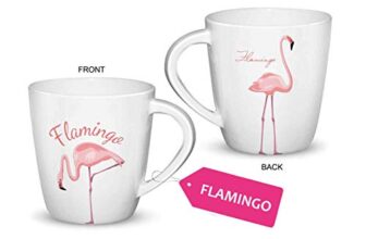 Cello Melmoware Joycee Mugs, 200Ml, Flamingo Design, Pack Of 1