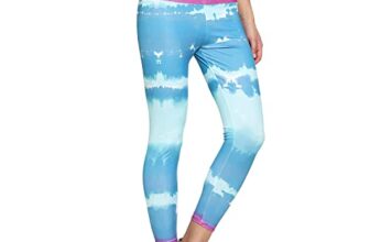 Urban Komfort Women’S Slim Fit Printed Tights | Track Pants For Yoga, Gym, Workout, Dance, Running | Sports Tights (Blue & Pink, Medium)