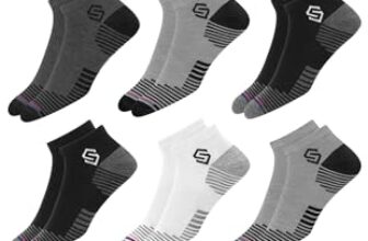 Swagr 12 Pairs Sports Cotton Ankle Length Socks For Men, Pack Of 12., Assorted