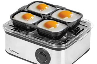 Lifelong 2-In1 Egg Boiler And Poacher 500-Watt (Black), Boil 8 Eggs, Poach 4 Eggs, Easy To Clean| 3 Boiling Modes, Stainless Steel Body And Heating Plate, Automatic Turn-Off