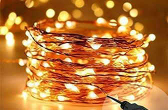 Lexton 5 Meter Copper String Light With Usb For Decorations (Warm White, Pack Of 4)