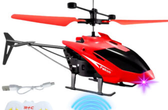 DURAZO Gravity sensor RC Helicopter with Safety Sensor and 3D Light – Pack of 1(Red, Black)