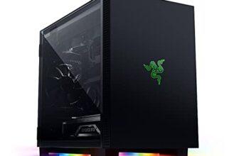 Razer Tomahawk Mini-Itx Gaming Case: Dual-Sided Tempered Glass Swivel Doors, Ventilated Top Panel, Chroma Rgb Underglow Lighting, Built-In Cable Management, Classic Black-Rc21-01400100-R3M1