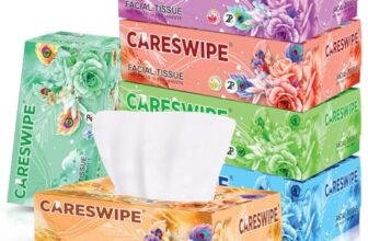 Careswipe 2 Ply Face Tissue Paper 600 Pulls 1200 Sheets | 100 Pulls Pack Of 6 | Oil Control | Skin Clarifying | Skin Friendly Tissue