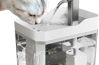 Emily Pets Cat Water Fountain, 2.5L Capacity, Dual Stream Design, Electric USB Powered, 16.5 x 11.5 x 12 cm (Color May Vary)