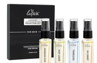 La Pink Perfume Gift Set for Man | French Premium Pure Perfume | Fruity, Leather & Woody Notes | Long-Lasting 12+ Hours | Suitable for Every Occasion (8ml each) Pack of 4