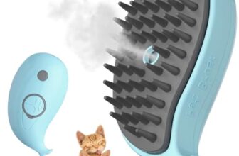 Qpets® Cat Comb, Dog Hair Brush, Cat Dog Steam Brush, 3 in 1 Electric Bath-free Pet Hair Cleaning Brush, USB Rechargeable Steam Massage Brush Dog Brush for Hair Remove Mat Shedding