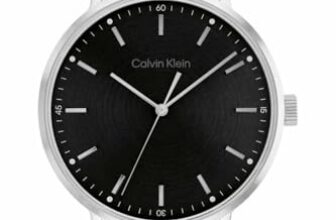 Calvin Klein Modern Mesh Qtz Basic Black Round Dial Men’s Watch|Black Leather Material|Multi Color Band – 25200050