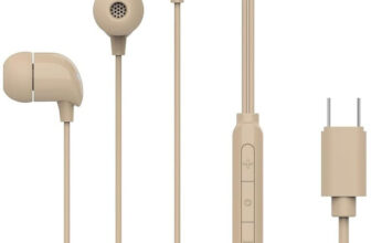 PHILIPS Wired Earphones with C-Type Audio Jack, 10mm Dynamic Drivers, Inline Mic Wired(Gold, In the Ear)