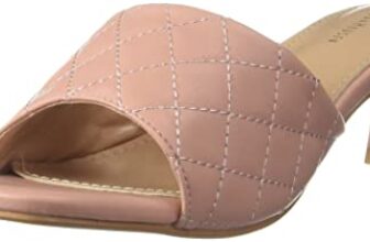 Van Heusen womens Flatform Heeled Sandal, Salmon Pink, 5 UK