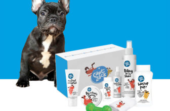 Captain Zack The French Bull Dog Groom Box – Ultimate 8-in-1, Head-to-Paw Groom-Kit for Your Dog- (Shampoo +Conditioner +Dry Shampoo +Paw Butter +Toy +Towel)- pH Neutral and Paraben Free Pet Spa Kit