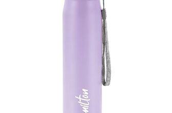 MILTON Handy 850 Stainless Steel Sipper Water Bottle 780 ml, Single Walled, ISI Certified I Leak Proof Lid, Rust Proof I For School, Office, Gym I Purple