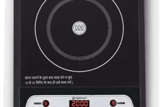 DIGISMART Mark-1 Induction Cooktop (2000 Watts) |Indian Menu Option|Automatic power & temperature adjustment|Protection against insects Induction, Black