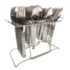 Dynore Stainless Steel 24 Pcs Stylish Cutlery Set for Kitchen with Stand