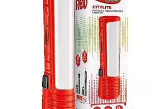 Eveready CITYLITE Multipurpose Emergency Rechargeable Lantern|HL50|2W Torch & 3W Lantern|Micro USB Fast Charging|Overcharge Protection|Powered by 3.7V Li-Ion Battery|Red, Blue & Green, LED, 220 Lumen