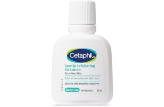 Cetaphil Gentle Exfoliating SA Lotion 29ml | Lightweight Daily Moisturizer with Salicylic Acid, Mandelic Acid & Gluconolactone | 48 Hr Hydration & Gentle Exfoliation | For Sensitive Skin