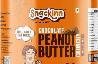 snackinn Chocolate Peanut Butter Crunchy Protein Rich Healthy Nut Spread(1 kg)