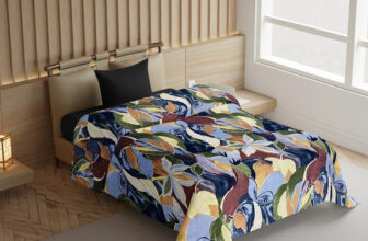 Flipkart Perfect Homes Floral Single Comforter for  AC Room(Microfiber, Purple)