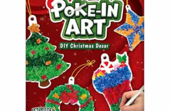 Skillmatics Poke-in Art – Christmas Decor, Mess-Free Art for Kids, DIY Craft Kits, Creative Activity, Fine Motor Skills, Gifts for Ages 4, 5, 6, 7, 8, 9, 10, 11, 12