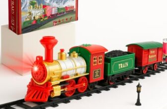 Storio Classic Vintage Toy Train Set with Real Smoke| Railway Set | Train Set with DIY Railway Tracks for Kids 3+ | Gift for Kids