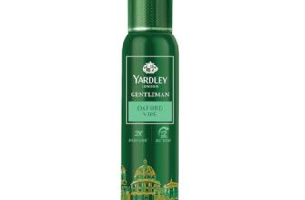 Yardley Gentleman Oxford Vibe No Gas Perfumed Deodorant| No Gas deo for Men| 2X Perfume | 12 Hours Action | 120ml