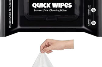 Cosmaty Shoe Cleaner Wipes -1 Packs of 80 – Portable Wipes Quickly Remove Dirt Cleaner Shiner(Leather, Nylon, Sports Shoes, Synthetic Leather, Velour, Generic, White)