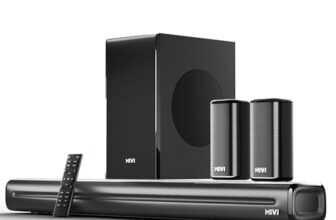 Mivi Fort Hip-Hop 6000 Home Theatre [2025 Latest Launch], 600 Watts Soundbar with cinematic sound, 5.1 Channel, Multiple EQ & Input Modes, BT v5.3, Remote Accessibility, Made in India Sound bar for TV