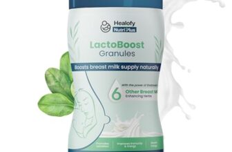 Healofy NutriPlus LactoBoost Granules, Increase Breast Milk with Shatavari, Yashtimadhu, Safed Jeera & 8 Natural Herbs, Visible Results in 1 Week, Elaichi Flavor, 250 Grams, Pack of 1