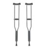 Vissco Astra Under Arm Crutches Aluminium, Crutches for those Physically Chalenged With Adjustable Elbow Support, PVC grip Handle, Light Weight & Height Adjustable, Walking Stick (1 Pair) – XL (Grey)