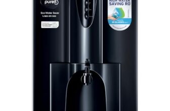 Pureit Eco Water Saver RO+UV+MF+Mineral | 7-Stage | 10L | Up to 60% Saving | Suitable for Borewell, Tanker & Municipal Supply | Table Top | Wall Mountable | Black