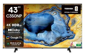 TOSHIBA 108 cm (43 inches) C350NP Series 4K Ultra HD Smart LED Google TV 43C350NP (Black)