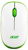 Acer ACR-WRLS/ Wireless Mouse Wireless Ambidextrous Optical Mouse 1600 DPI,with Soft side grip,Plug-and-Play,Compatible with Windows & Mac,Slient  with Bluetooth(2.4GHz Wireless, White, Green)