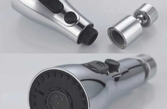 clayplus Faucet head Universal Kitchen Faucet 3-Function Pull Down Sink Sprayer Aerator Foam Flow Faucet(Spout Installation Type)