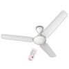 Bajaj Frore Turbo 1200 MM BLDC Ceiling Fan For Home | Remote Control Operated | 5 Star Rated | Energy Saving | Lightweight Ceiling Fan | High Speed | Anti Corrosive Blacdes | 2 Year Warranty 【White】