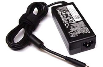 DELL-65 WATT Original Laptop AC Adapter 3-Prong with 1 Power DC Jack & Cord (6TM1C)