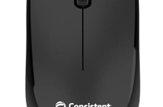 Consistent Speedoo Wireless Mouse 2.4G Portable Mobile Optical Office Mouse with USB MOW451 (Black+White)