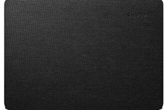Spigen Thin Fit for MacBook Air 13 inch Case, Compatible with A2337 (M1,2020), A2179 and A1932 (Retina, 2020/2019/2018) – Black