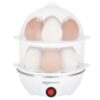 amazon basics Double Decker Egg Boiler | 350 Watt | Boils Upto 14 Eggs | 3 Boiling Modes, Overheat Protection | Stainless Steel Heating Plate, Measuring Cup | 500 ml | Durable | Plastic | White