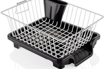 LUXEHOME Dish Drainer Kitchen Rack Steel Basket Drainer & Dish Drainer Basket for Kitchen