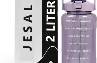 Jesal LargeCapacity Water Bottle Motivational travel bisycle gym home Straw trasparent 2000 ml Plastic Bottle(Pack of 1, Purple)