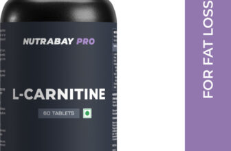 Nutrabay Pro L-Carnitine Fat Burner, L Carnitine Pre Workout Supplement, 1000mg(60 Tablets)