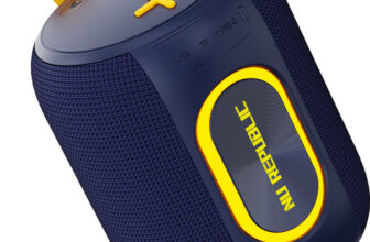 Nu Republic Sonicpop 2000 Wireless 16W output, in-built mic, 66mm Dynamic Driver, RGB Lights 16 W Bluetooth Speaker(Blue, Stereo Channel)