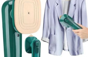 Kvoniry Portable Travel Steamer for Clothes, Handheld Mini Iron, Dry and Wet Ironing, Small Size