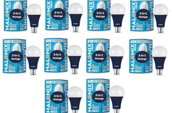 Halonix Dimmable 15W,8W,0.5W Led Bulb| Multi-Wattage Led Bulb (Pack Of 10, White & Yellow)