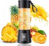 Xapiaxa Portable Juicer Blender 6-Blade, USB Rechargeable Smoothie Maker with Built-In Bottle, Personal Fruit Juice Machine & Protein Shake Mixer for Home, Travel & Gym (Multicolor-2)