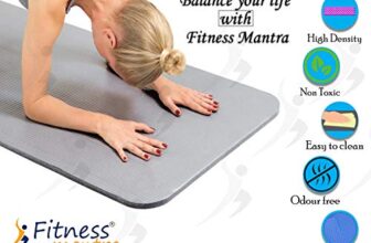 Fitness Mantra® Yoga Mat for Gym Workout and Yoga Exercise with 6MM Thickness, Anti-Slip Yoga Mat for Men & Women Fitness (Qnty.-1 Pcs.) (Grey)